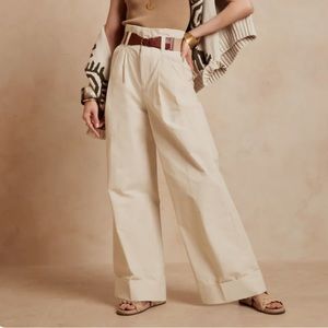 Banana republic wide leg paperbag pants